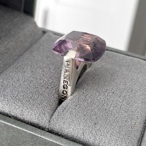 PIANEGONDA sterling silver 10ct violet Amethyst US Ring size 6.5